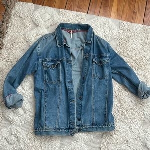 Free people oversized jean jacket